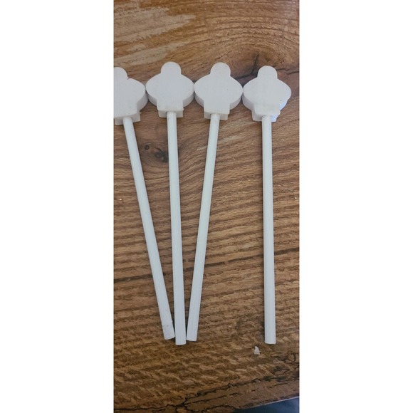 Lot of 4 - 1994 Mighty Morphin Power Rangers Pencil W/ Eraser Top Topper - Picture 4 of 4